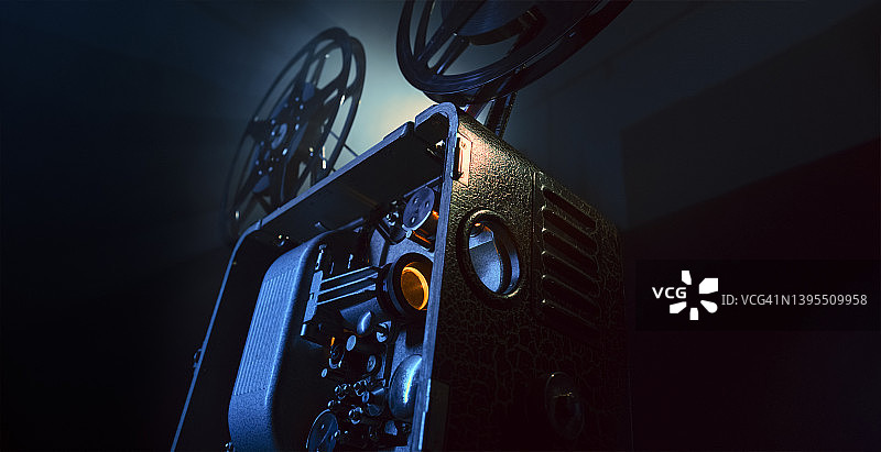 老式电影放映机图片素材