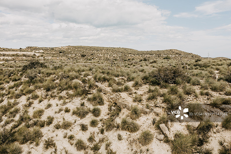 西班牙格拉纳达的干燥景观图片素材