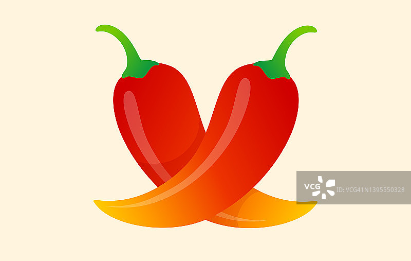 红色辣椒矢量图标图片素材