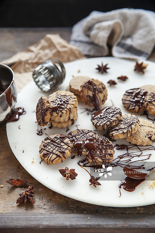 巧克力辣味曲奇图片素材