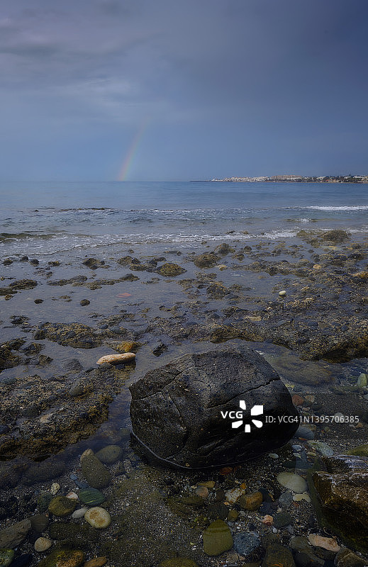 马贝拉海滩日出图片素材