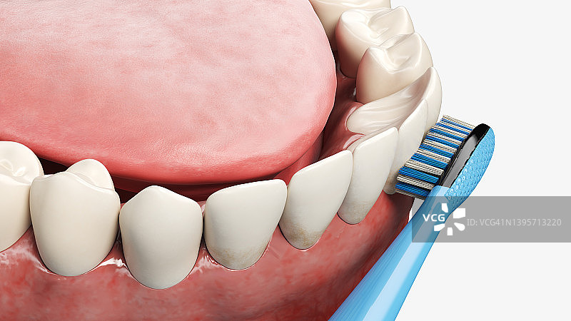 电动牙刷插画图片素材