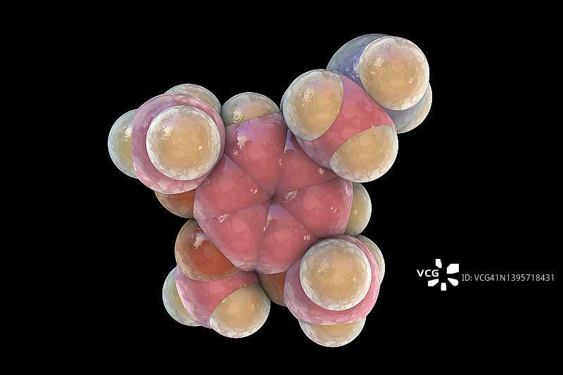 麦司卡林药物分子，图示图片素材