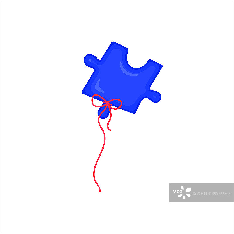 自闭症概念插画图片素材