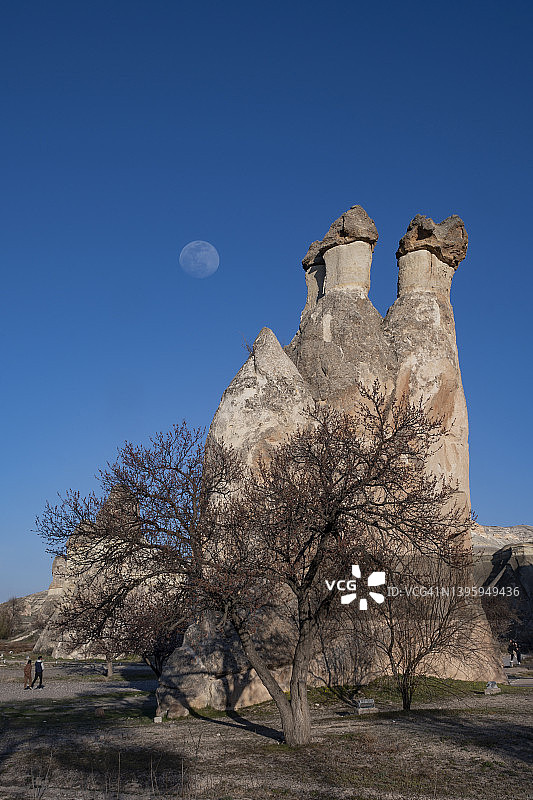 土耳其内夫谢希尔省卡帕多西亚地区的帕夏贝露天博物馆图片素材