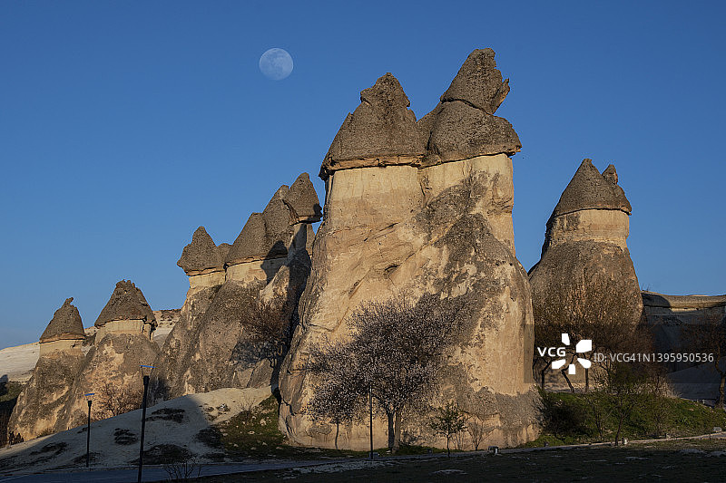 土耳其内夫谢希尔省卡帕多西亚地区的帕夏贝露天博物馆图片素材