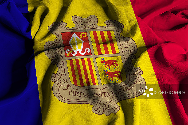 安道尔国旗图片素材