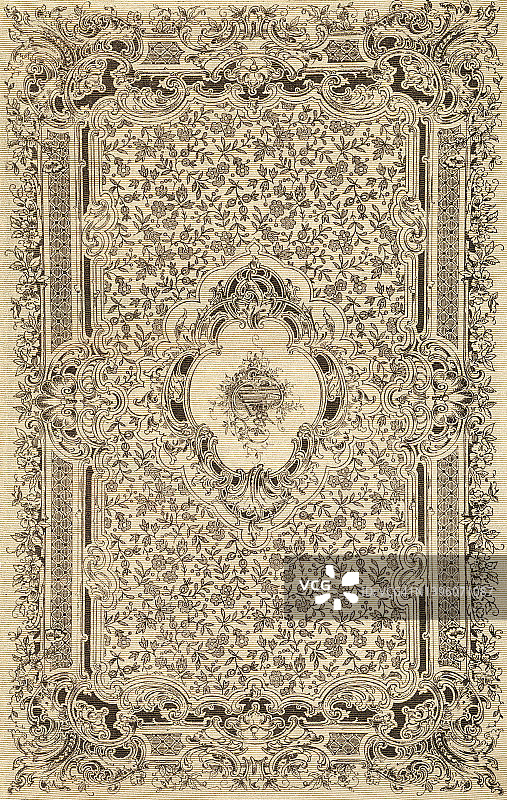 对称的鲜花背景图片素材