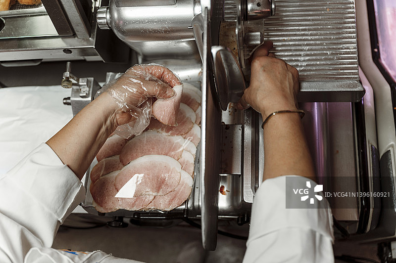 新鲜切好的火腿图片素材