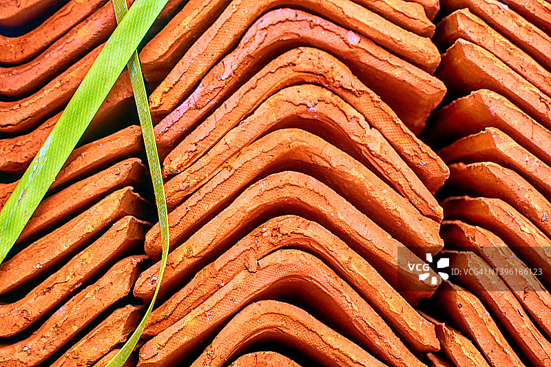 新加坡的屋顶瓦片图片素材