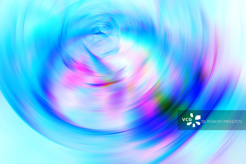 抽象未来主义放射状霓虹蓝色模糊光线背景图片素材
