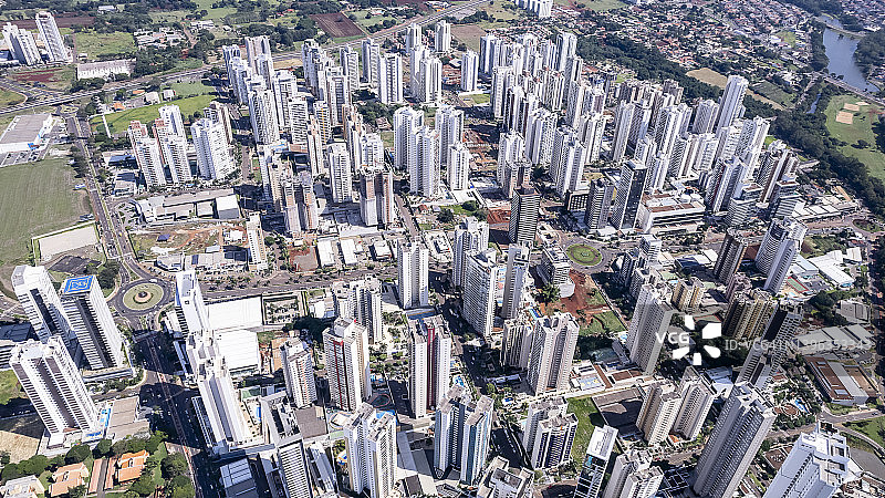住宅建筑社区航拍景观图片素材