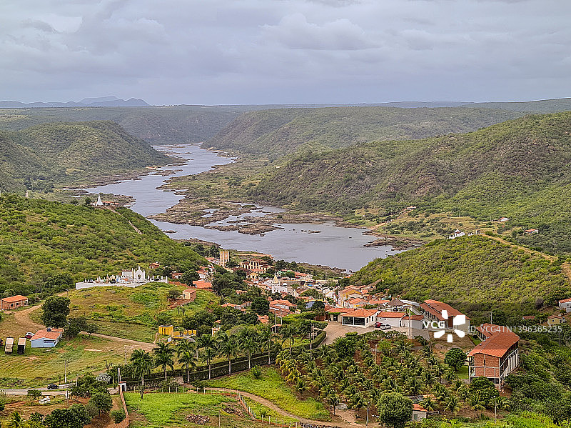 巴西皮兰哈斯城市全景图片素材