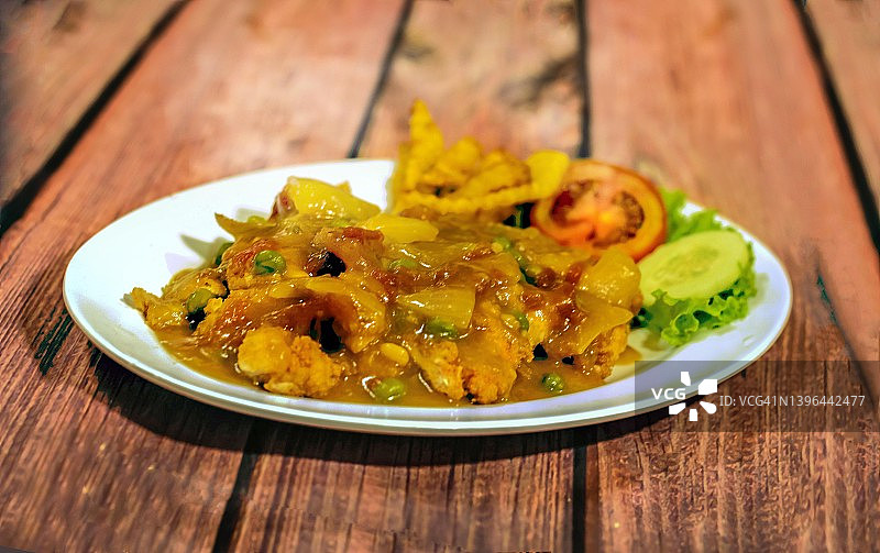 贝拉斯塔吉的中式猪排图片素材