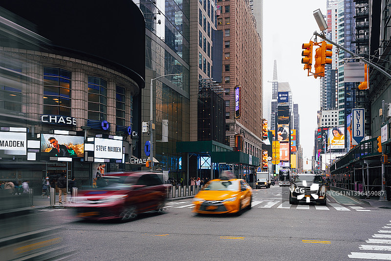 纽约市曼哈顿第七大道的时代广场图片素材
