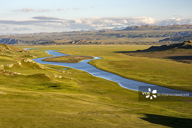 中国新疆巴音布鲁克草原图片素材