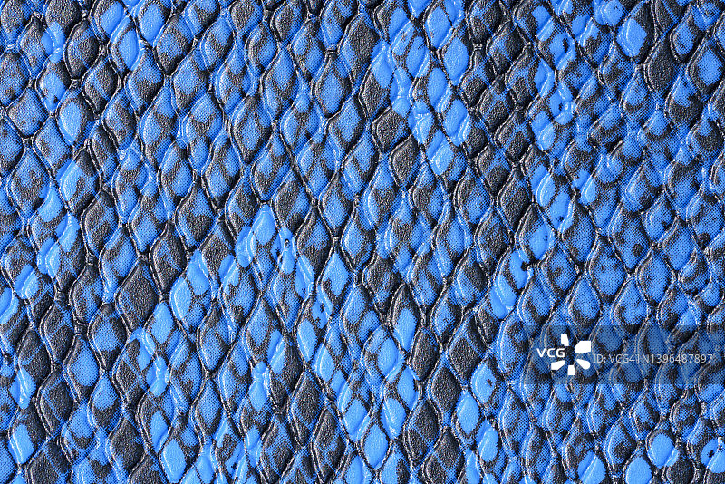 高分辨率蓝色皮革背景纹理图片素材