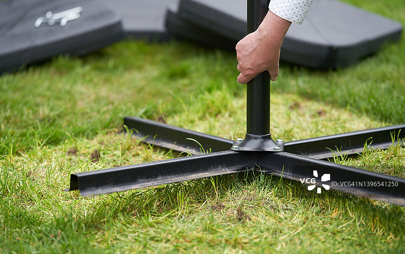 遮阳伞配重盘图片素材