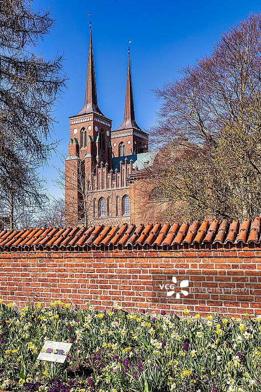 罗斯基勒大教堂，丹麦罗斯基勒图片素材