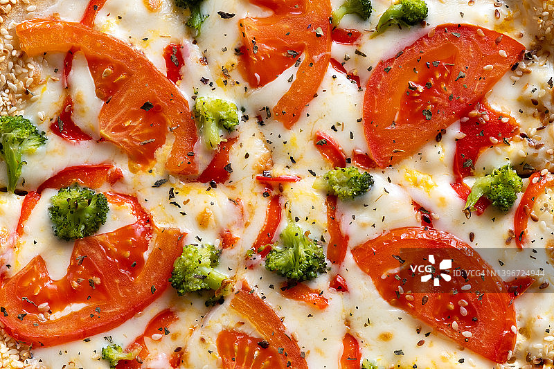 披萨盒里的意大利披萨外卖图片素材