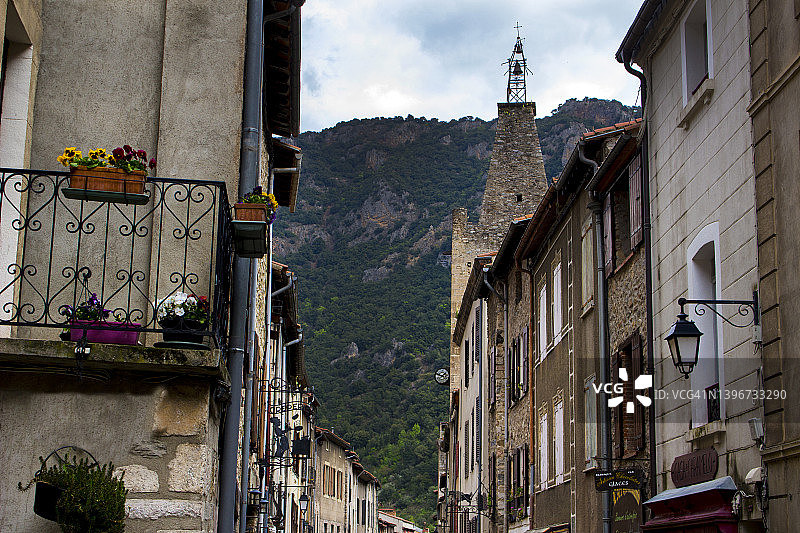 法国维尔弗兰什-德孔夫伦街景图片素材