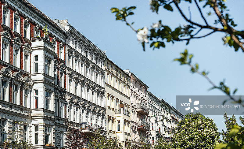 德国柏林普伦茨劳贝格的公寓楼图片素材