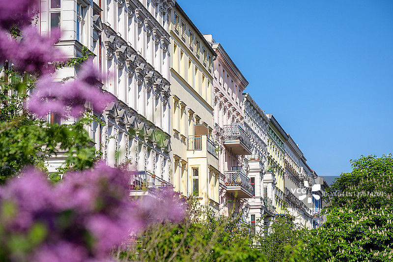 柏林住宅楼，普伦茨劳贝格区，德国图片素材