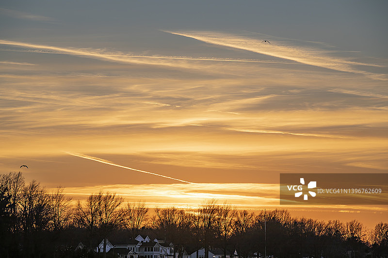 戏剧性的日落图片素材