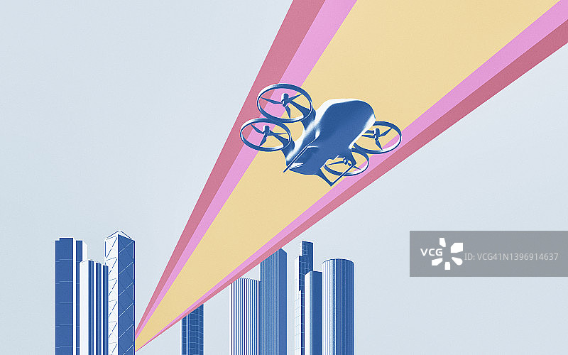 电动垂直起降飞行器(eVTOL)图片素材