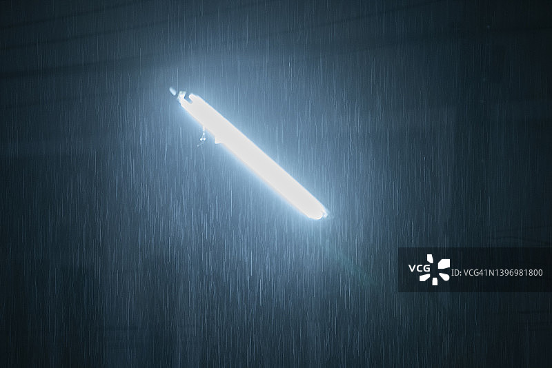 暴雨下的闪电极端天气、气候与全球变暖图片素材