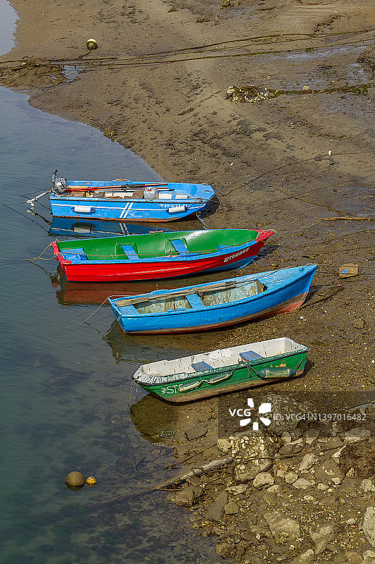 河口退潮图片素材