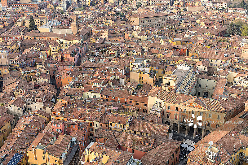 博洛尼亚城市航拍图片素材