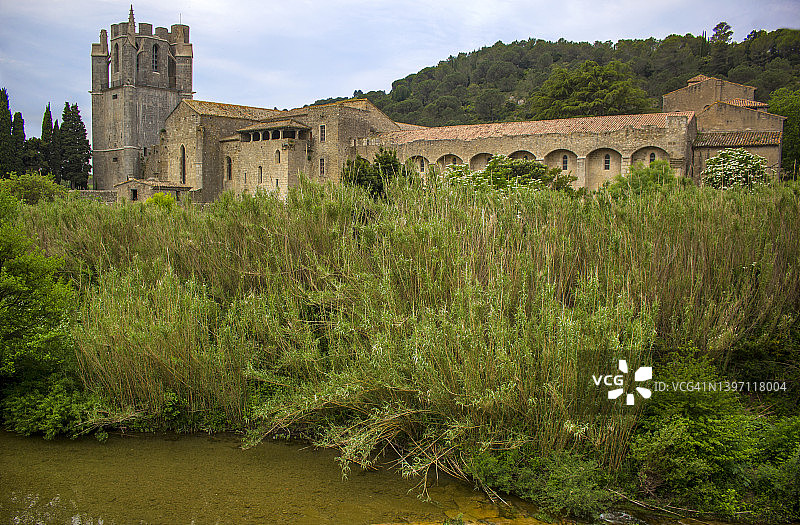 法国拉格拉斯修道院图片素材