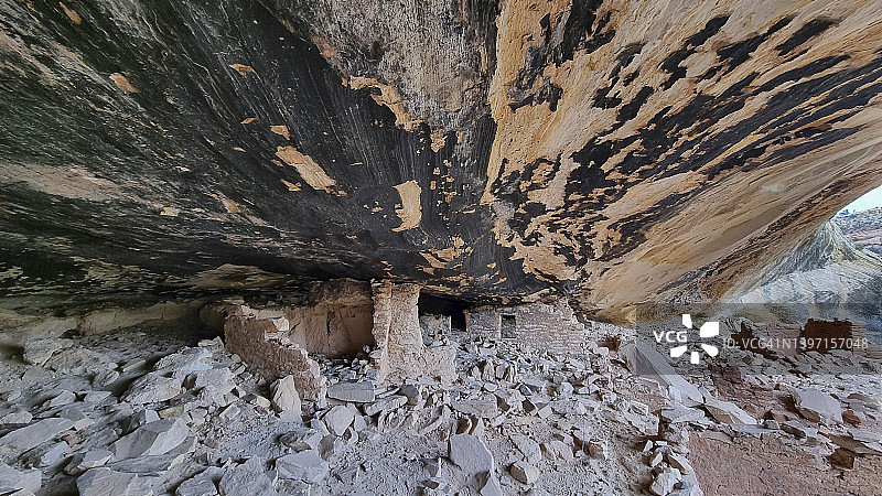 犹他州布拉夫巴特勒沃什鱼嘴遗址内部景观图片素材
