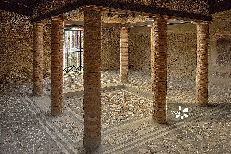 意大利坎帕尼亚那不勒斯庞贝城的塞伊之家图片素材