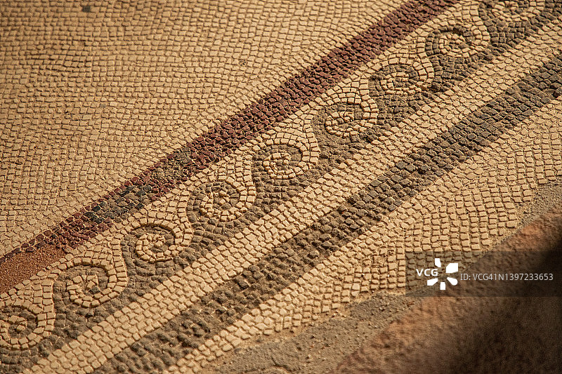 意大利坎帕尼亚那不勒斯庞贝城的马赛克图片素材