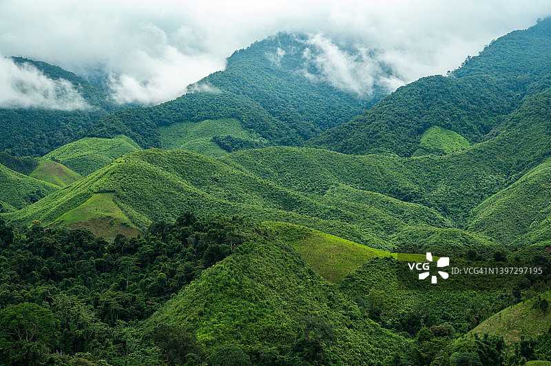 泰国北部楠府的自然风光图片素材