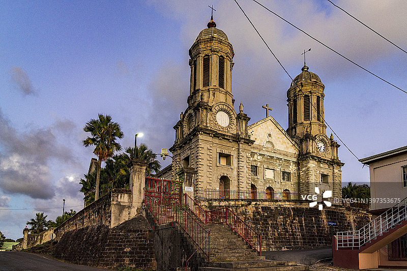 圣约翰大教堂，安提瓜加勒比图片素材