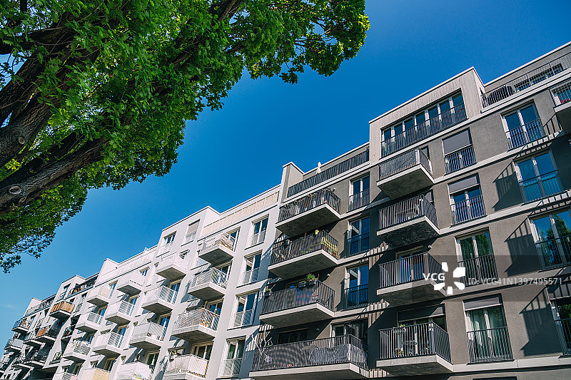 德国柏林普伦茨劳贝格的公寓楼图片素材