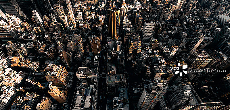 曼哈顿航拍景色图片素材