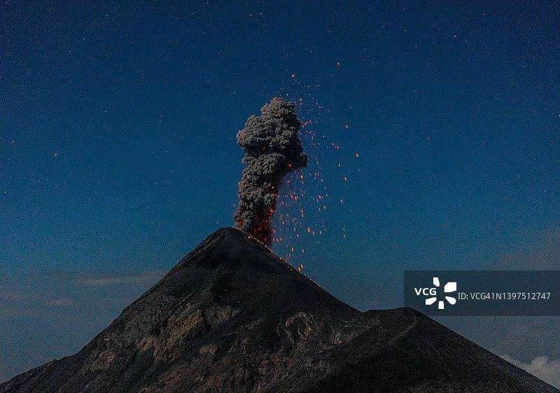 危地马拉富埃戈火山爆发图片素材
