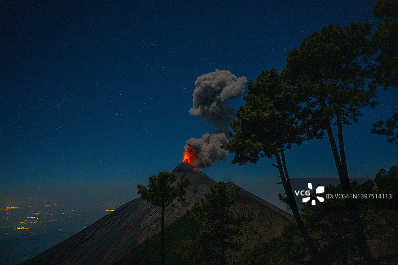 危地马拉富埃戈火山爆发图片素材