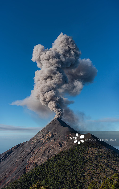 危地马拉富埃戈火山爆发图片素材