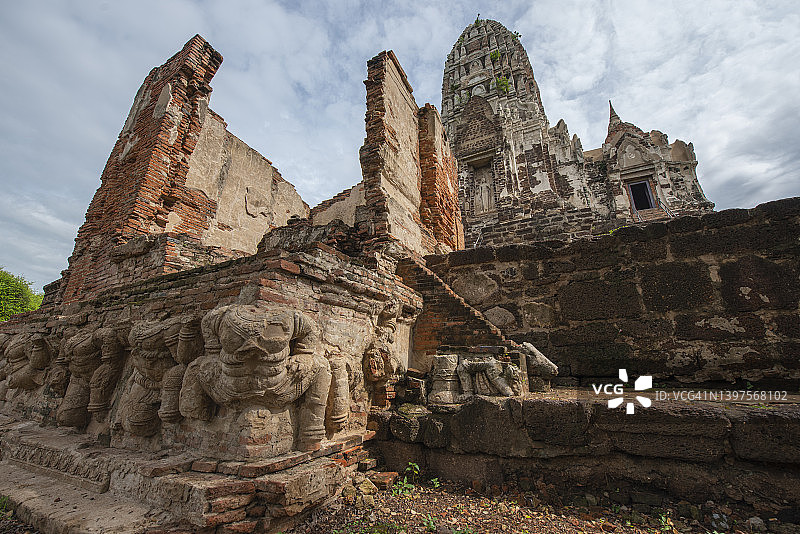 阿瑜陀耶拉查布拉那寺考古遗址图片素材