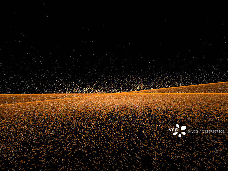 多风的沙漠 - 抽象模板图片素材