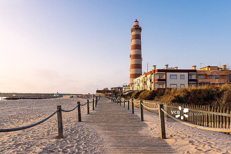 巴拉海滩的灯塔和海滩风光图片素材