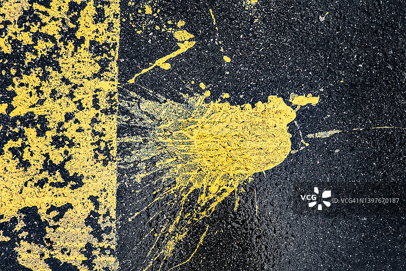 街道上的油漆飞溅图片素材