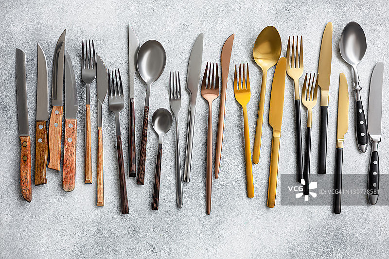 复古厨房用具图片素材