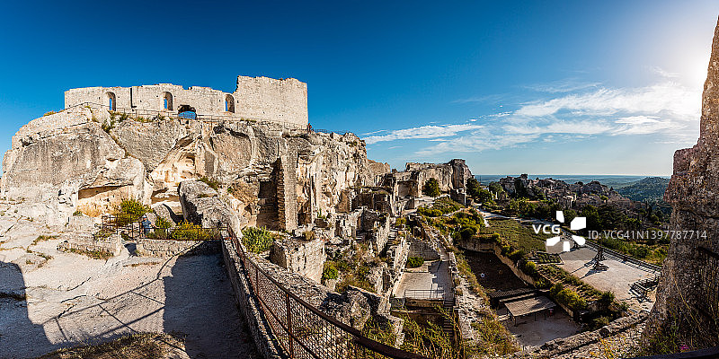法国普罗旺斯博克斯城堡全景图片素材