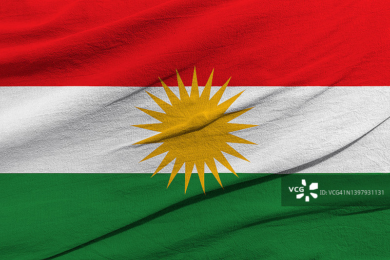 库尔德斯坦旗帜图片素材